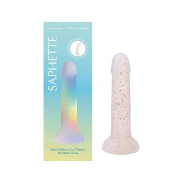 Luxury Star Strap-On Dildo featuring a shimmering design with coppery flecks and golden stars, perfect for enhancing pleasure.